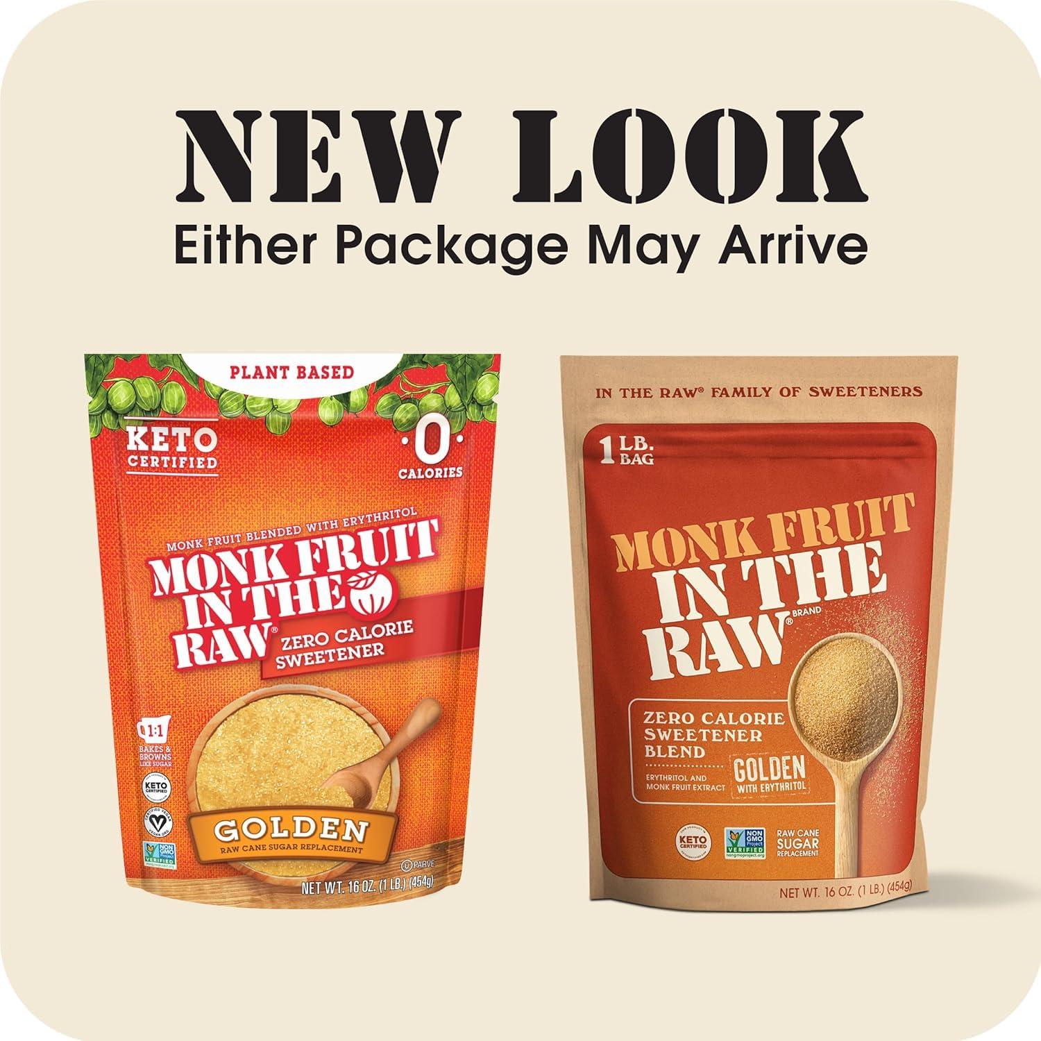 image:imageMONK FRUIT IN THE RAW 48 oz Bakers Bag Pack of 1 Natural Monk Fruit Sweetener wErythritol SugarFreeGolden Monk Fruit Bag
