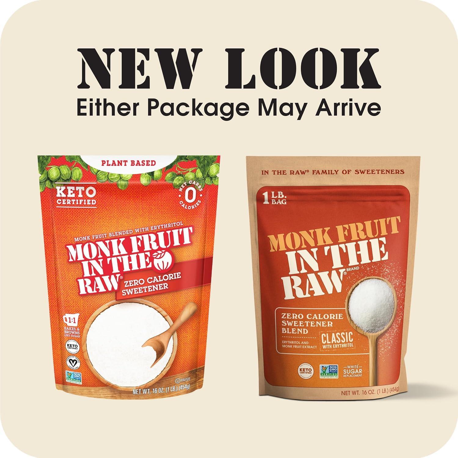 image:imageMONK FRUIT IN THE RAW 48 oz Bakers Bag Pack of 1 Natural Monk Fruit Sweetener wErythritol SugarFreeRegular Monk Fruit Bag