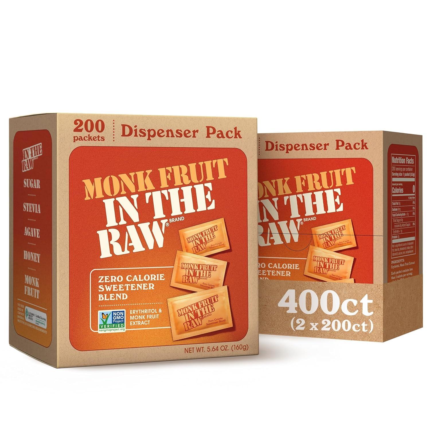 image:imageMONK FRUIT IN THE RAW 48 oz Bakers Bag Pack of 1 Natural Monk Fruit Sweetener wErythritol SugarFreeRegular Monk Fruit Packets