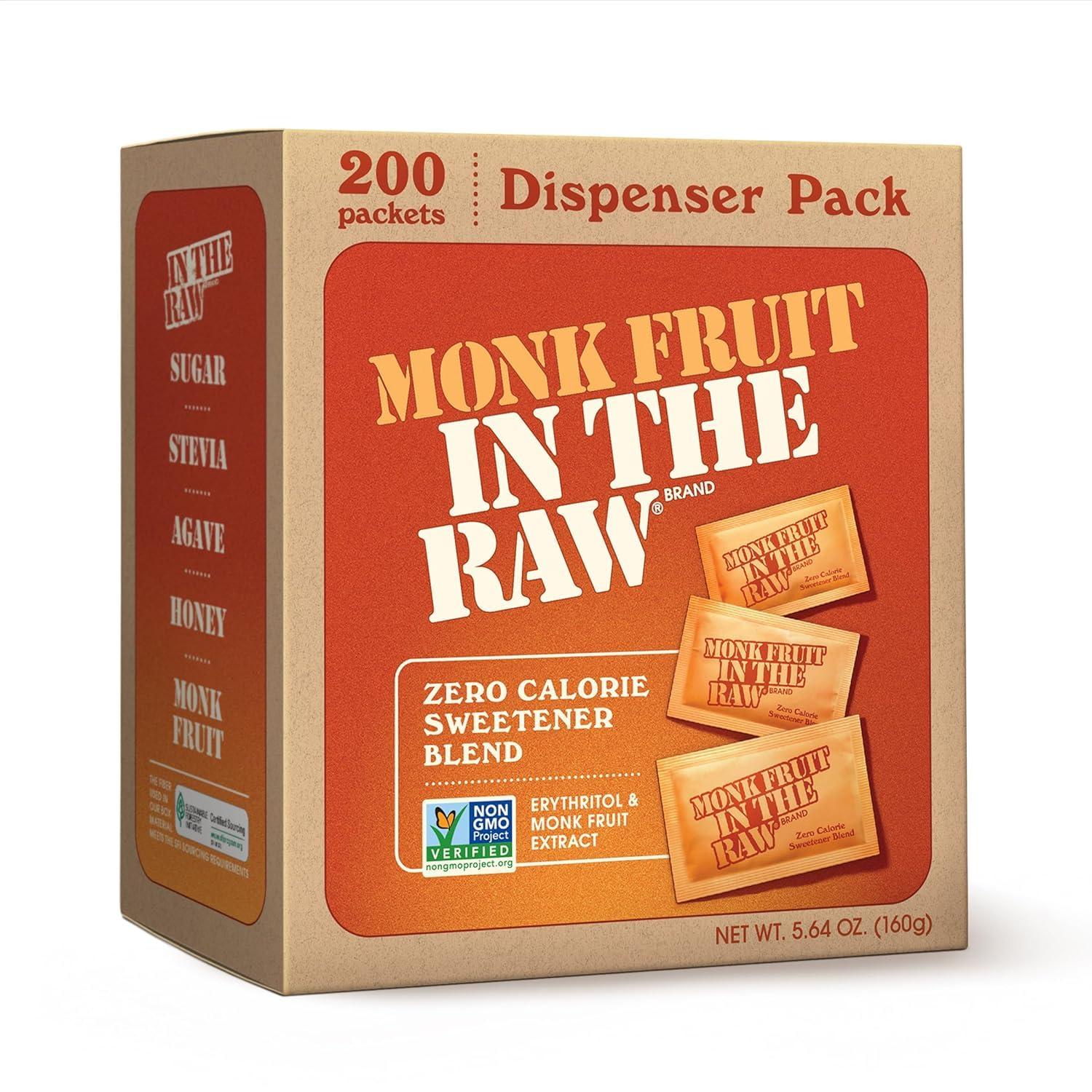 image:imageMONK FRUIT IN THE RAW 48 oz Bakers Bag Pack of 1 Natural Monk Fruit Sweetener wErythritol SugarFreeRegular Monk Fruit Packets