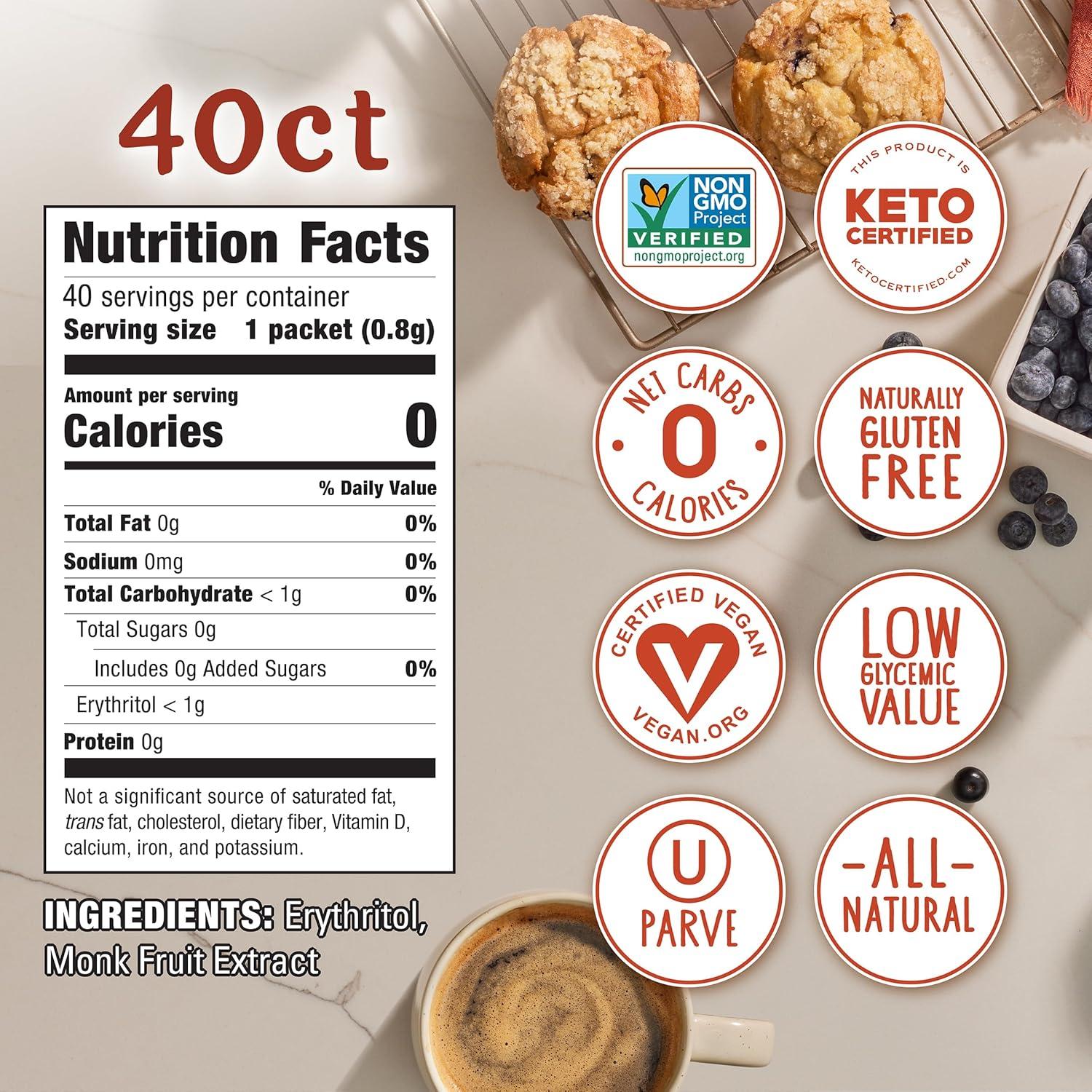 image:imageMONK FRUIT IN THE RAW 48 oz Bakers Bag Pack of 1 Natural Monk Fruit Sweetener wErythritol SugarFreeRegular Monk Fruit Packets