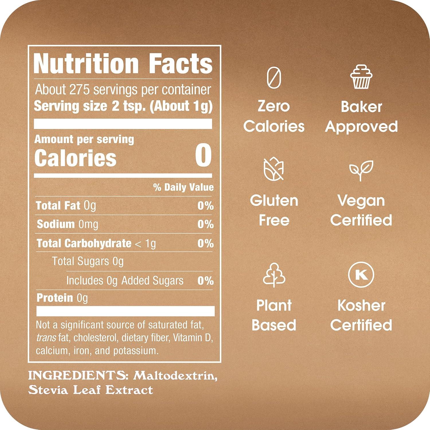 image:imageStevia In The Raw Stevia Sweetener Packets 50 Ct Zero Calorie Stevia Sugar Substitute Packets No Erythritol or Artificial Flavors Vegan Gluten Free Kosher Low Glycemic Index97 Ounce Pack of 1