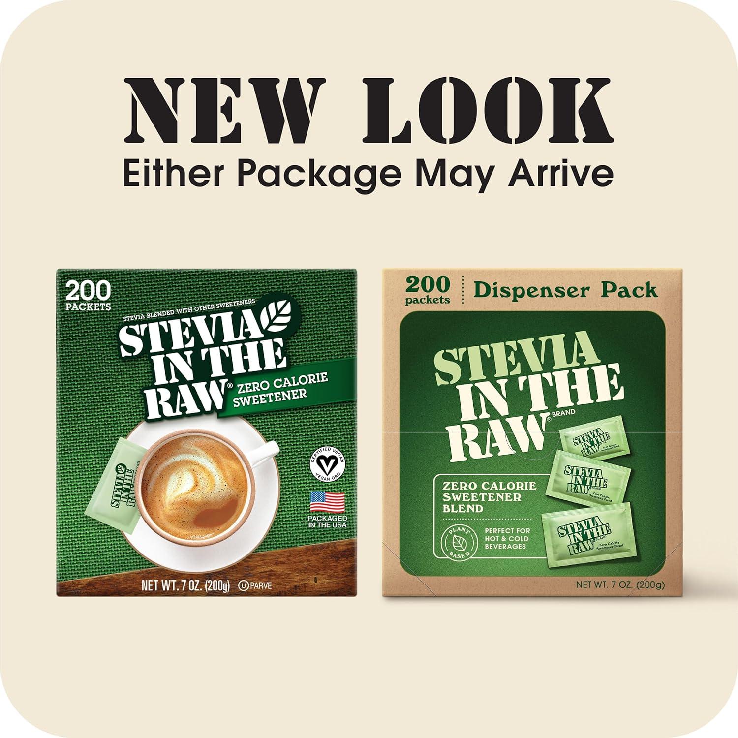 image:imageStevia In The Raw Stevia Sweetener Packets 50 Ct Zero Calorie Stevia Sugar Substitute Packets No Erythritol or Artificial Flavors Vegan Gluten Free Kosher Low Glycemic Index400 Count Pack of 1