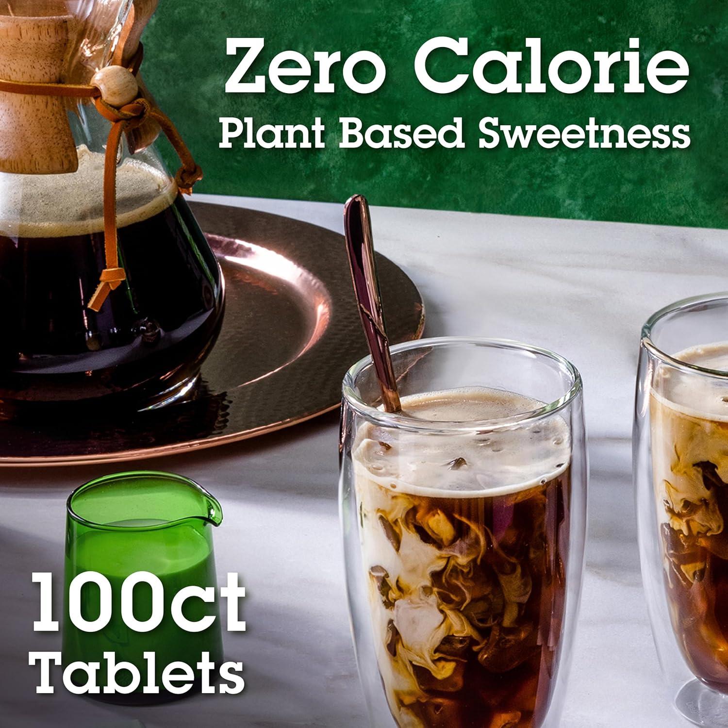 image:imageStevia In The Raw Stevia Sweetener Tablets 100 Ct Zero Calorie Stevia Sugar Substitute No Erythritol or Artificial Flavors Vegan Gluten Free Kosher Low Glycemic IndexTablets