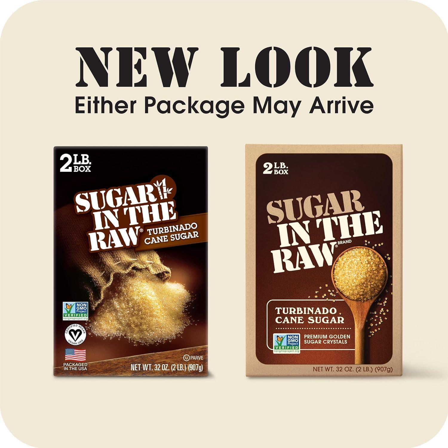 image:imageSugar In The Raw Granulated Turbinado Cane Sugar 4 lb Bag 4 Pack Pure AllNatural Turbinado Sugar NonGMO Project Verified Kosher Vegan and Gluten Free32 Fl Oz Pack of 1