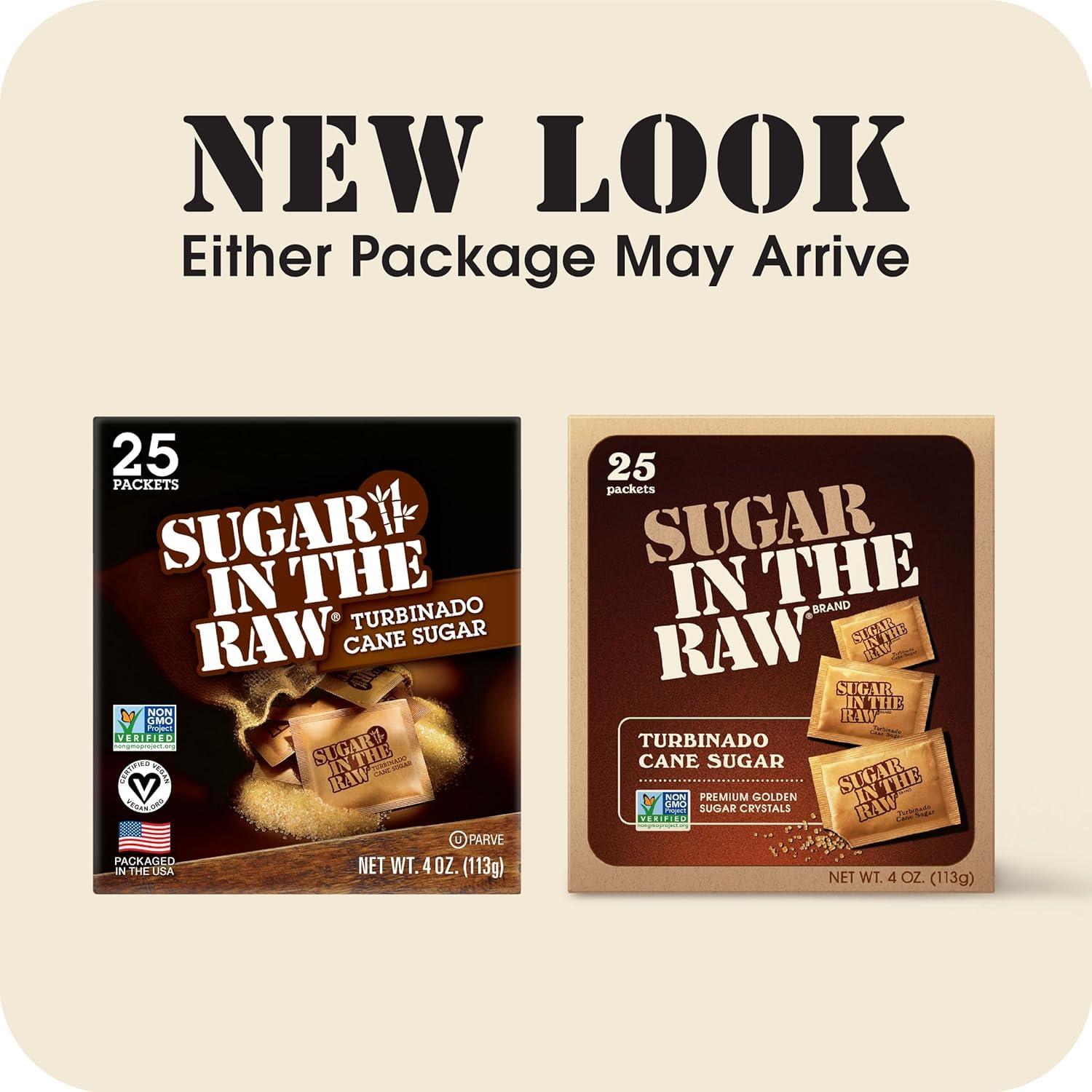 image:imageSugar In The Raw Granulated Turbinado Cane Sugar On The Go Packets No Erythritol Pure Natural Sweetener Hot amp Cold Drinks Coffee Baking Vegan GlutenFree NonGMO 200 Count Packets 2Pack1 Count Pack of 25