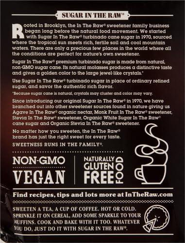 image:imageSugar In The Raw Turbinado Cane Sugar Packets 100 Ct Pure AllNatural Turbinado Sugar NonGMO Project Verified Kosher Vegan and Gluten FreePackets