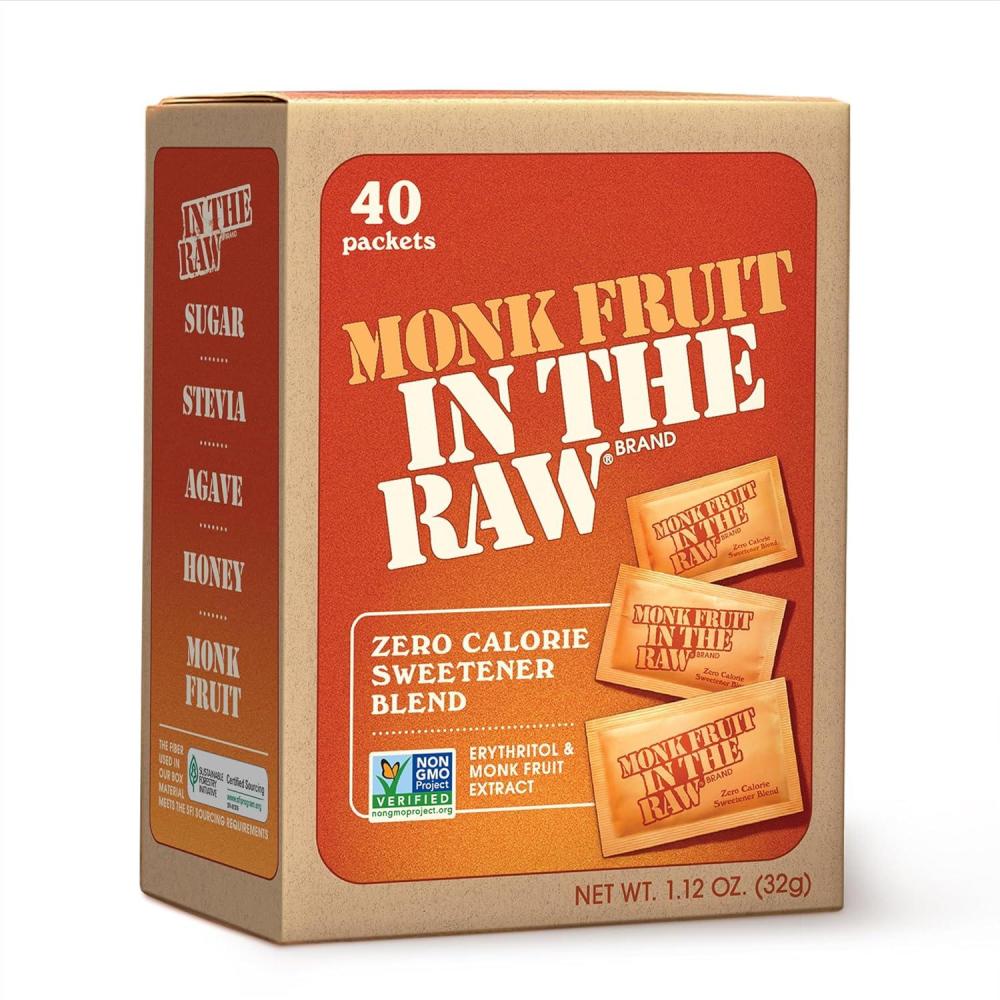 image:imageMONK FRUIT IN THE RAW 48 oz Bakers Bag Pack of 1 Natural Monk Fruit Sweetener wErythritol SugarFreeRegular Monk Fruit Packets