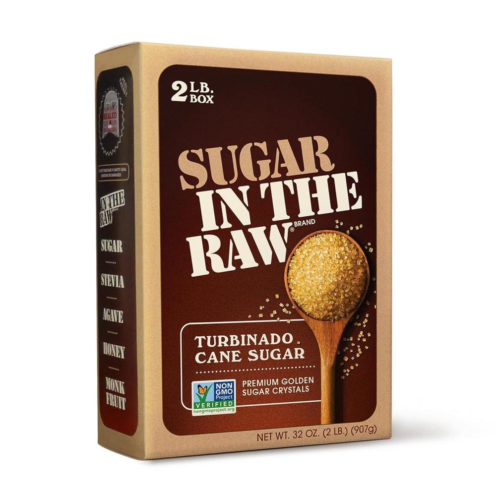 image:imageSugar In The Raw Granulated Turbinado Cane Sugar 4 lb Bag 4 Pack Pure AllNatural Turbinado Sugar NonGMO Project Verified Kosher Vegan and Gluten Free32 Fl Oz Pack of 1