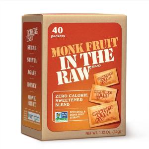 MONK FRUIT IN THE RAW, 48 oz Baker’s Bag, Pack of 1, Natural Monk Fruit Sweetener w/Erythritol, Sugar-Free(Regular Monk Fruit Packets)