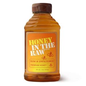 Organic Honey In The Raw, 14 oz Squeeze Bottle, Pure Raw & Unfiltered Honey, No Additives, Gluten and BPA Free, USDA Certified, for Coffee, Tea, Yogurt, Baking and More(Classic 16 oz)