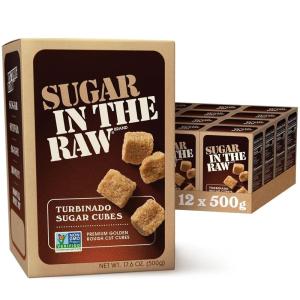 Sugar In The Raw Granulated Turbinado Cane Sugar On The Go Packets, No Erythritol, Pure Natural Sweetener, Hot & Cold Drinks, Coffee, Baking, Vegan, Gluten-Free, Non-GMO, 200 Count Packets (2-Pack)(17.6 Ounce (Pack of 12))