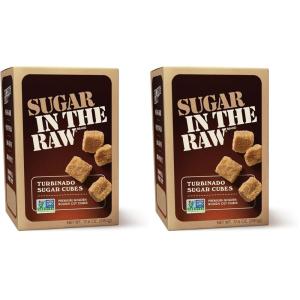 Sugar In The Raw Granulated Turbinado Cane Sugar On The Go Packets, No Erythritol, Pure Natural Sweetener, Hot & Cold Drinks, Coffee, Baking, Vegan, Gluten-Free, Non-GMO, 200 Count Packets (2-Pack)(25 Count (17.6 oz) (Pack of 2))